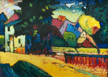 Murnau - Landskap med grönt hus