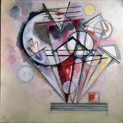 On the Pointe-målning av Wassily Kandinsky (eller Wassily Kandinsky eller Kandinskij