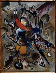 ""Målning med punkter (komposition N. 223)"" Peinture de Vassily Kandinsky (ou Wassily Kandinski eller Kandinskij