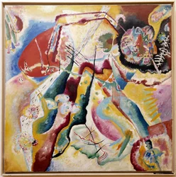 Målning med röd fläck, 1914