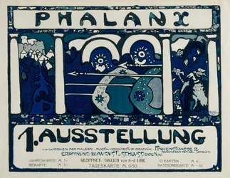 Affisch för den första utställningen av falangen, 1901.