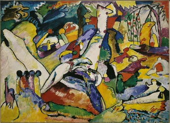 Skiss för komposition II, 1909-1910.