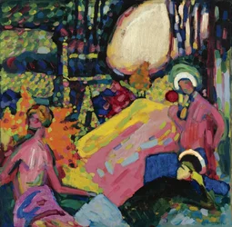 ""White Sound"" Målning av Vassily Kandinsky (eller Wassily Kandinsky eller Kandinskyj