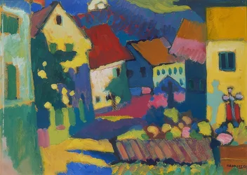Gata i Murnau. Omkring 1909-14