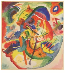 Studie för "Improvisation mit rot-blauem Ring