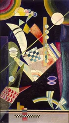 ""Skärp hårdhet"" Peinture de Vassily Kandinsky (ou Wassily Kandinski eller Kandinskij