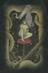EN FÅGEL I HÄNDEN, 2007 (blandteknik)