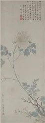 Peony, Hanging Scroll, 1532 (bläck och färg på papper)
