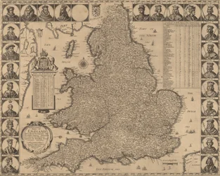 En ny och exakt kartläggning av England, 1644.