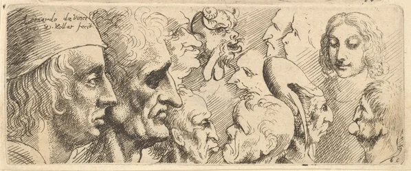 En mängd olika huvuden, 1625-77.