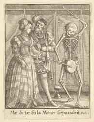 Brudpar, från Dödsdansen, 1651.