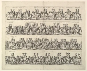 Kröningsprocession av Charles II genom London, 1662.