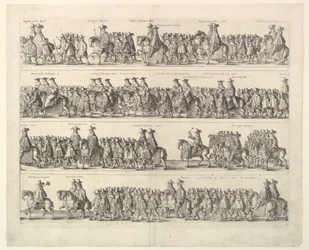 Karl II:s kröningsprocession genom London, 1662.