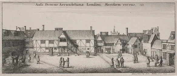 Gården till Arundel House, från söder