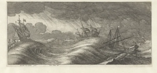 Galär och andra fartyg i en havsstorm Sea storms (serietitel)