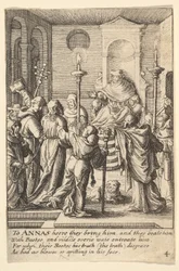 Jesus före Annas, 1625-77.