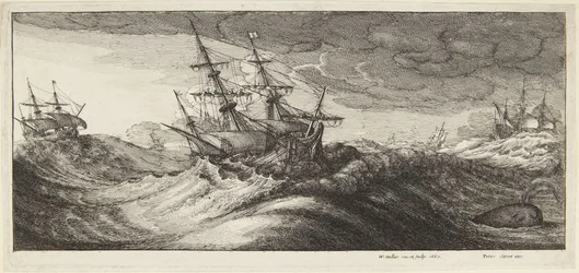 Marinmålning i storm