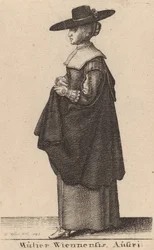 Kvinnan i Wien, Österrike, 1643.