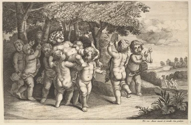 Nio små pojkar, 1625-77.