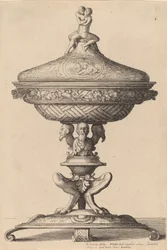 Utsmyckad bägare, 1642.