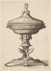 Utsmyckad bägare, 1642.