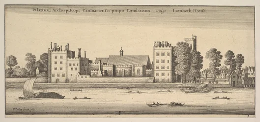 Palace of the Archbishop of Canterbury nära London Lambeth House Lambeth House: P..., 1647