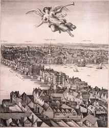 Panoramautsikt över London, c1670