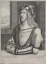 Porträtt av Albrecht Dürer, 26 år gammal