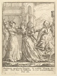 Drottning, från Dödsdansen, 1651.
