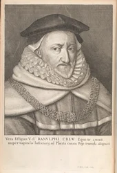Ranulph Crew, från "Historical Memorials of the English Laws" av William Dugdale, London 1666