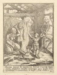 Barnet, från Dödsdansen, 1651.