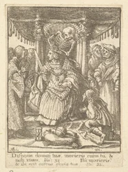 Kejsaren, från Dödsdansen, 1651.