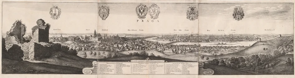Den stora utsikten över Prag, 1649.