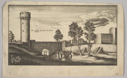 Kuniberttornet nära Köln kopia, 1625-77.