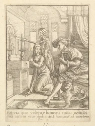 Nunnan, från Dödsdansen, 1651.