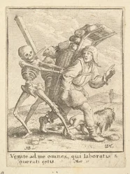 Pedlaren, från Dödsdansen, 1651.