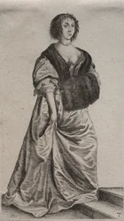 Engelska kvinnors flera vanor, från adeln till landets kvinnor, 1639.