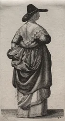 Engelska kvinnors flera vanor, från adeln till landets kvinnor..., 1640.