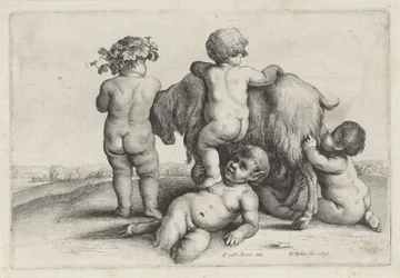 Fyra pojkar, en satyr och en get Putti and Satyrs (serietitel)