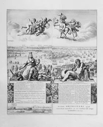 View of London, publicerad 1647 (faksimilkopia) (detalj)