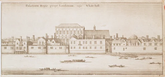 Vy över Whitehall, 1645