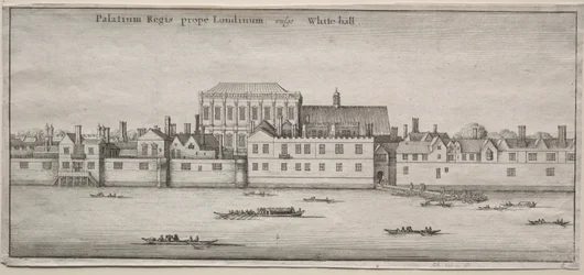 Utsikt över London: Whitehall från floden.