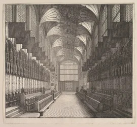 Windsor Castle, St. Georges Chapel, Choir, 1663.