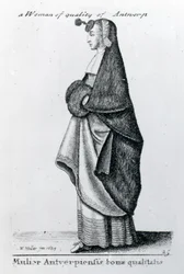 Kvalitetskvinna från Antwerpen, 1643