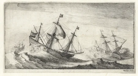 Segelfartyg i en havsstorm Seascapes (serietitel)