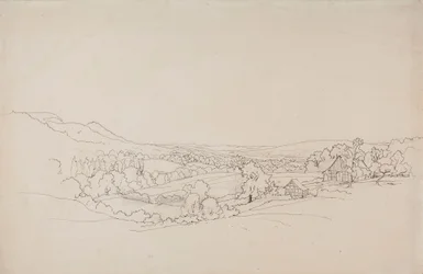 Böljande landskap med gallerhus
