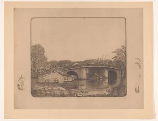 Brygge i Batavia Aan de Kali Besar te Batavia (originaltitel)