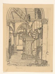Interiör av Noorderkerk i Hoorn