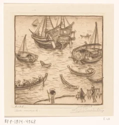 Fartyg i en vik på Lomboks östkust The Departure, Lombok (originaltitel)