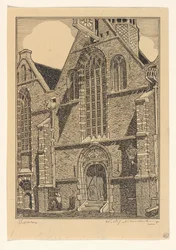 Västra fasaden av Noorderkerk i Hoorn